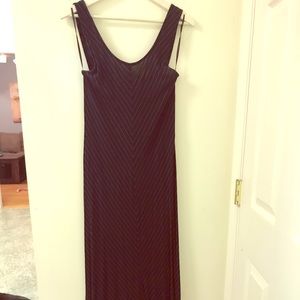 Stripe Printed Maxi Dress